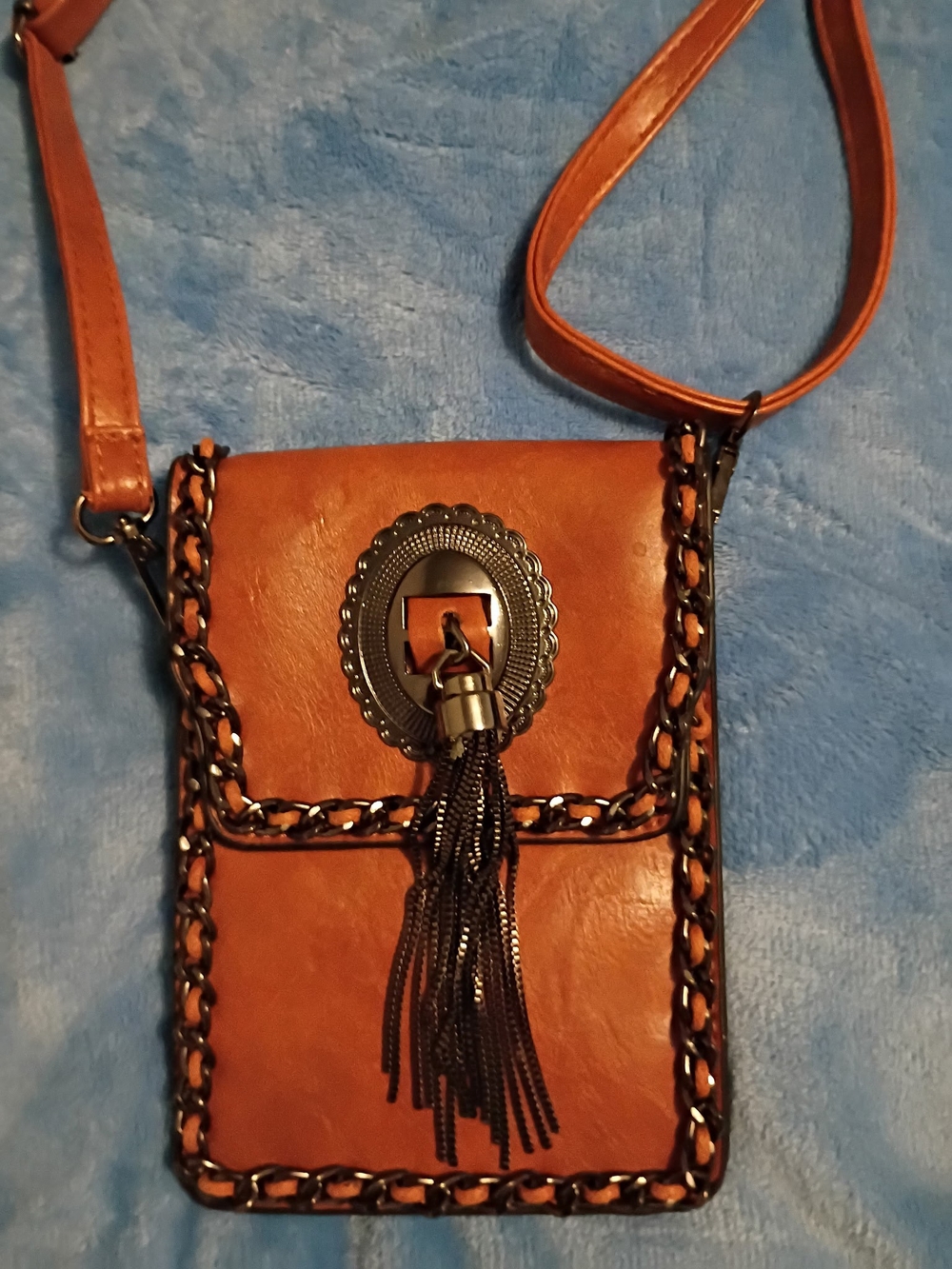 Brown Tassel Crossbody Bag - Women's Shoulder Purse